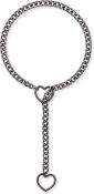 10 x Heart O-Ring Slip Chain Necklace For Women L11a