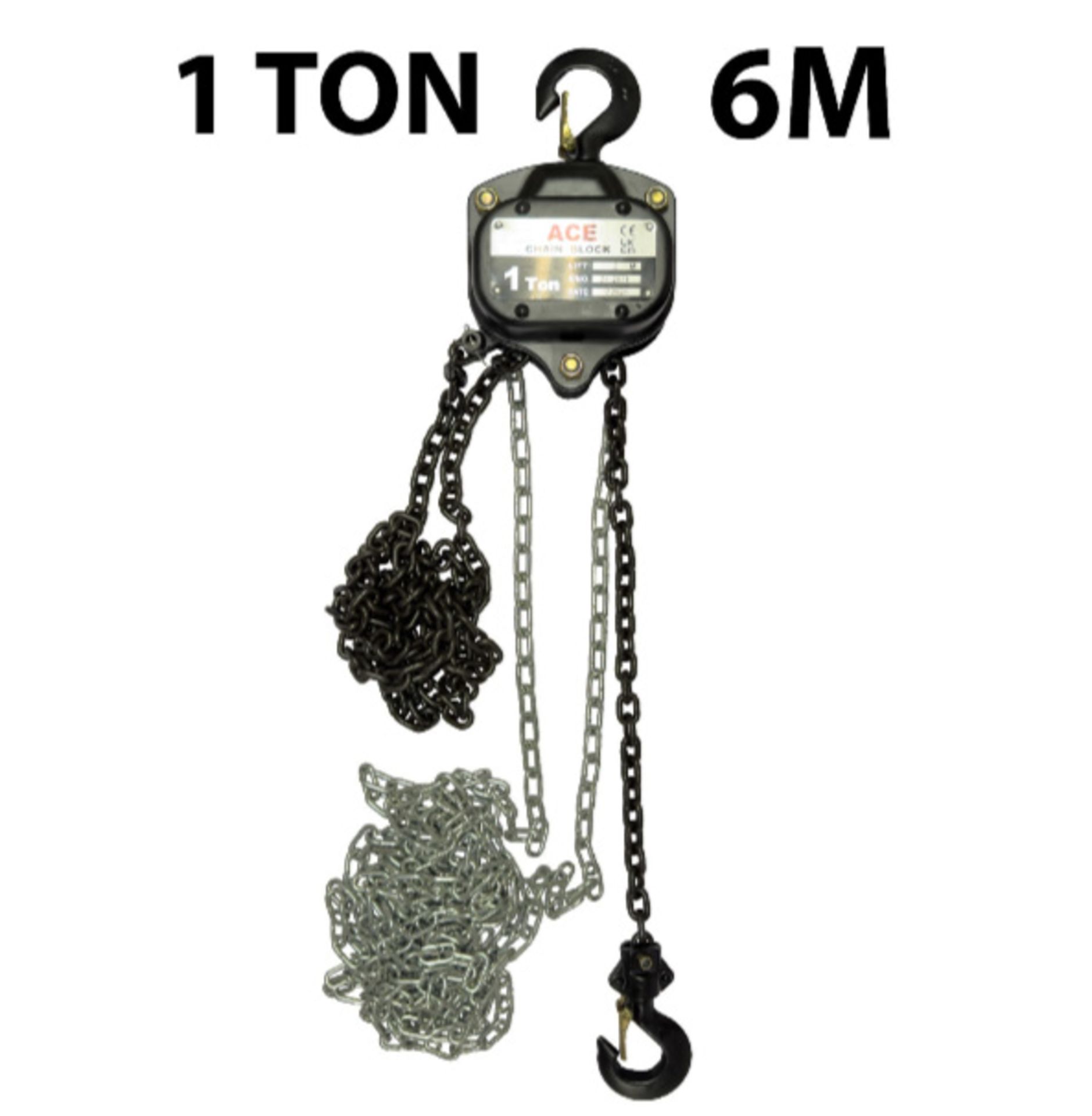 1 TON ACE HAND CHAIN BLOCK WITH 6 METRE HEIGHT OF LIFT