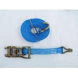 20 X 50MM X 10 METRE RATCHET LASHING WITH CLAW HOOK
