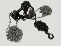 0.5 TON X 3 METRE COMBINATION CHAIN BLOCK AND GEARED TROLLEY