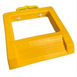 6 X PALLET TRUCK STOP CHOCK YELLOW