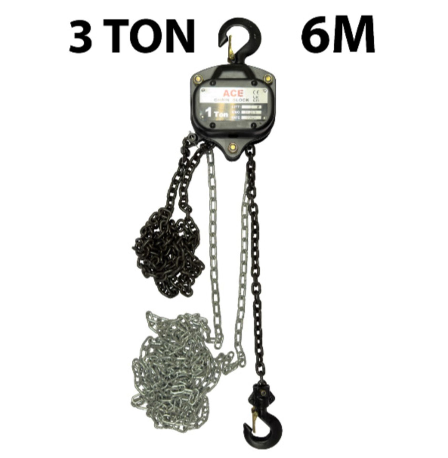 3 TON ACE HAND CHAIN BLOCK WITH 6 METRE HEIGHT OF LIFT