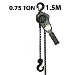 MANUAL LEVER HOIST 0.75 TON X 1.5 METRE