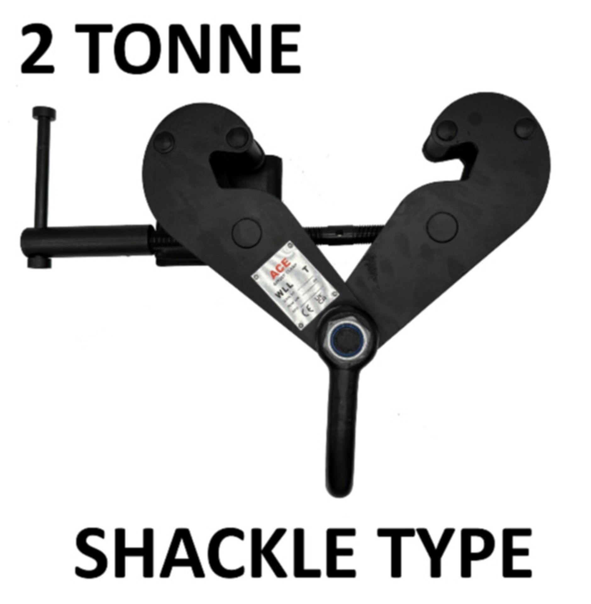 2 TON BEAM CLAMP WITH SHACKLES