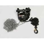 2 TON X 3 METRE COMBINATION CHAIN BLOCK AND PUSH TROLLEY