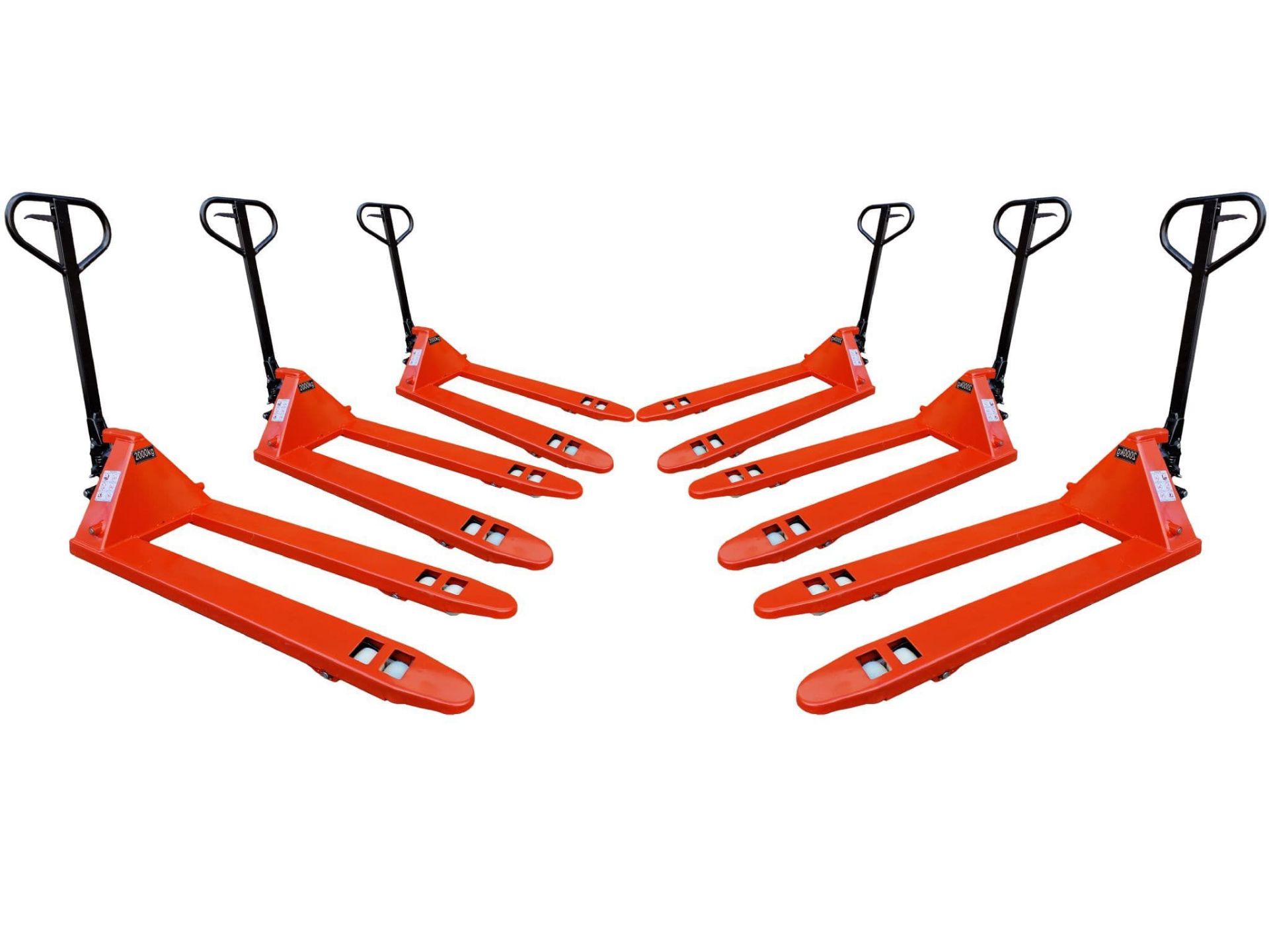 6 x 2000kg Pallet Truck With Nylon Wheels