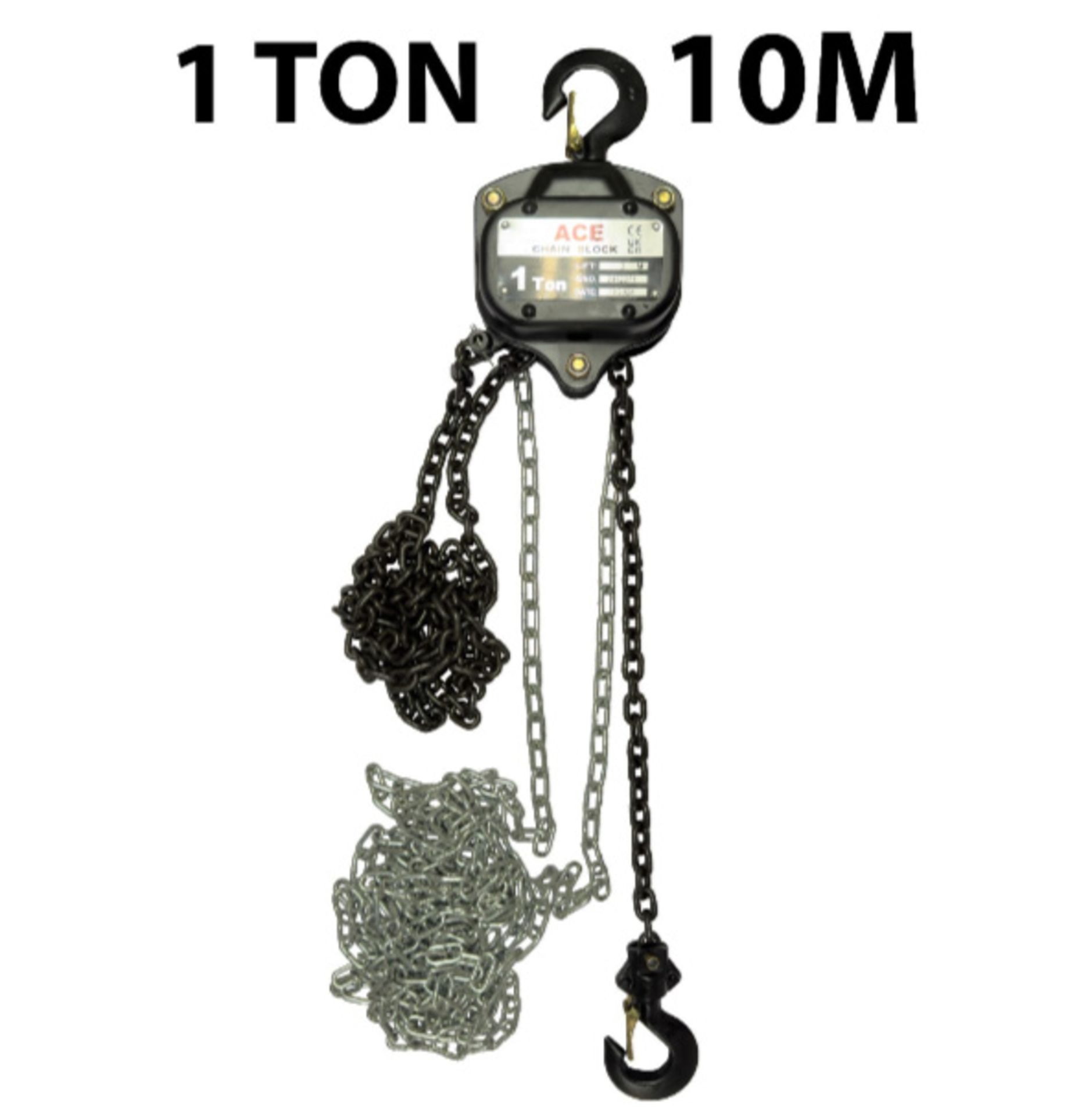 1 TON ACE HAND CHAIN BLOCK WITH 10 METRE HEIGHT OF LIFT
