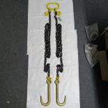 J HOOK CHAIN SLING. 2M WITH SHORTENERS