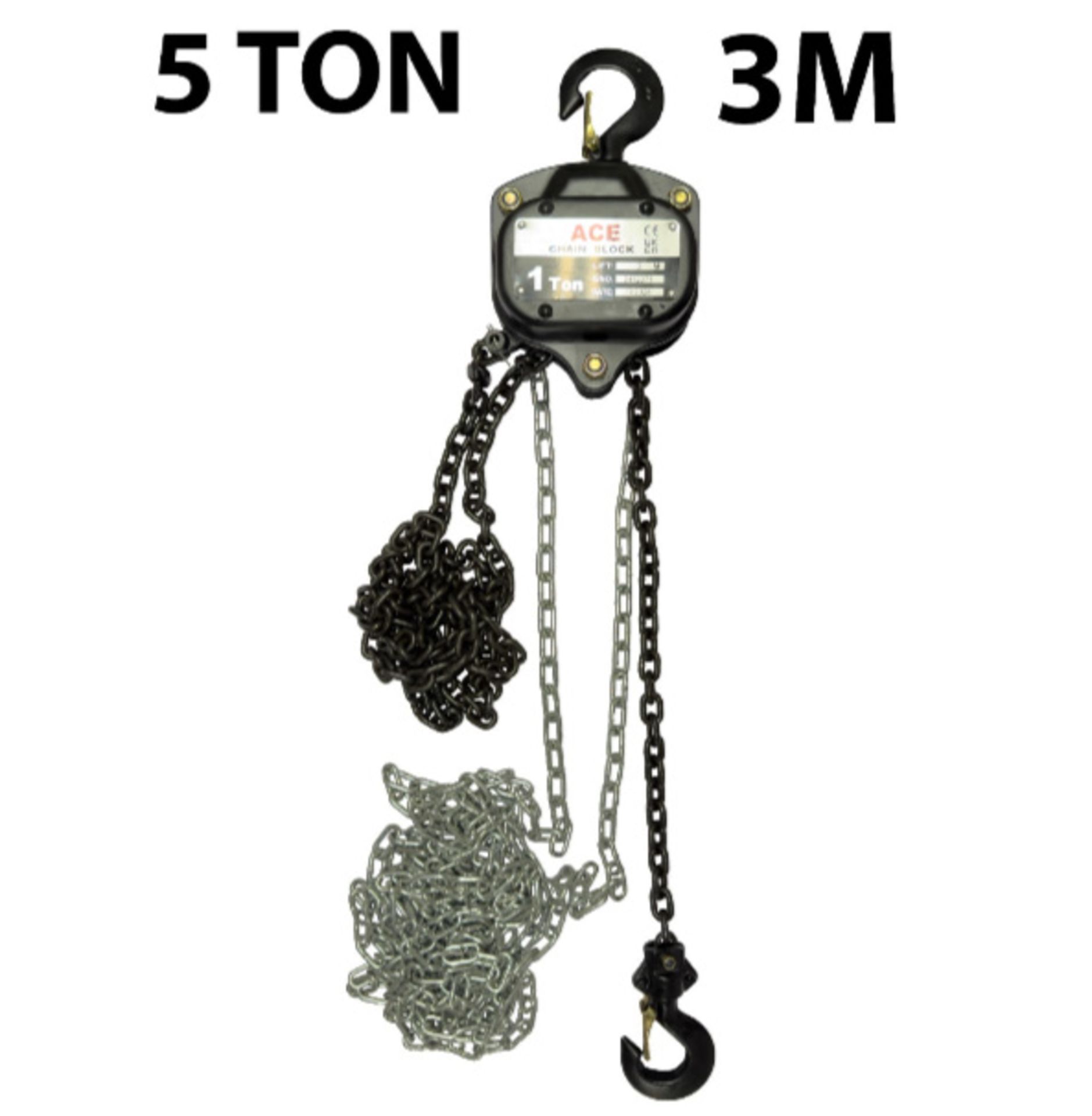 5 TON ACE HAND CHAIN BLOCK WITH 3 METRE HEIGHT OF LIFT