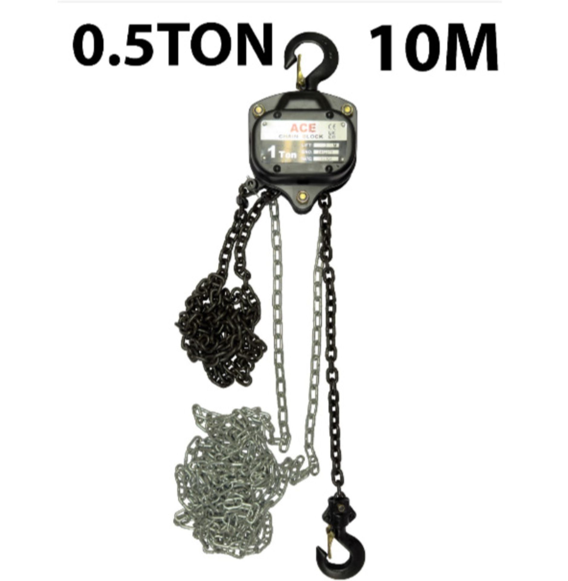 0.5 Ton Ace Hand Chain Block With 10 Metre Height of Lift