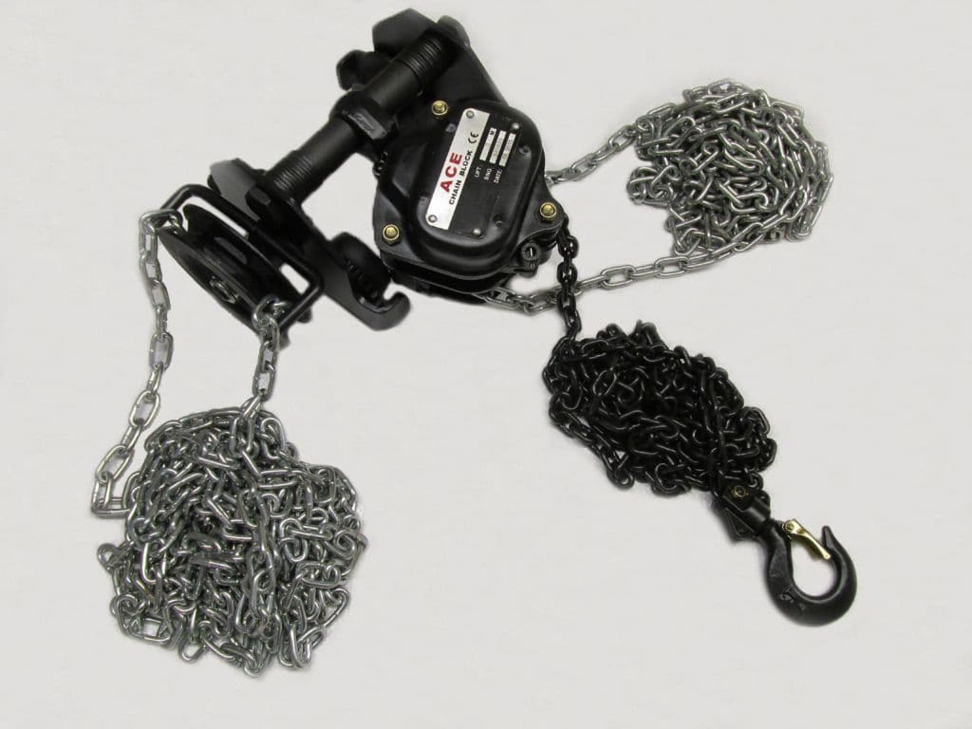 5 TON X 6 METRE COMBINATION CHAIN BLOCK AND GEARED TROLLEY