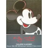 Bundle of Five (5) Andy Warhol - Mickey Mouse 1982 Exhibition Poster
