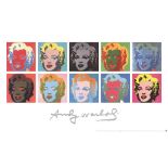 Andy Warhol 'Ten Marilyns' 1999 Certificate of Provenance. Limited Edition (500)