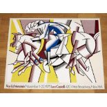 Roy Lichtenstein - 'Red Horseman'. Exhibition Poster.