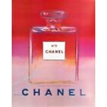 Andy Warhol - Original Chanel No 5 Poster - Red/Pink 1997