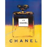 Andy Warhol - Chanel No 5 Poster Blue/Yellow 1997