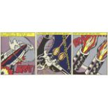 Roy Lichtenstein - 'As I Opened Fire' Triptych 1997