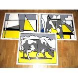 Roy Lichtenstein - 'Cow Going Abstract'