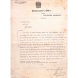 Southern Rhodesia 1938 (Feb 17) Letter from the Postmaster of Gwelo stating that