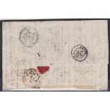 G.B. - Ship Letters - Liverpool 1854 Entire letter from Buenos Ayres to France