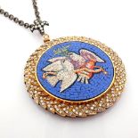 Natural Diamond 18K Rose/Pink Gold Necklace