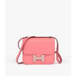 -Hermès Rose D'eté & Terre Battue Evercolor Leather Verso Constance 18 Handbag-