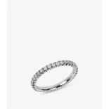 Cartier Diamond 18ct White Gold Etincelle de Cartier 2mm Band Ring