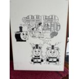 Timothy Marwood ORIGINAL Artwork For Thomas The Tank Engine Free Post In UK Signed