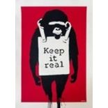 Banksy (b1974) ‘Keep It Real’, 3 Colour Screen Print, Editioned, Stamp, By West Country Prince, 2...