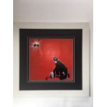 Nick Walker (b1969) Mind Your Rat Print By Vandal, 50x50cm, Framed, Glazed Print of Wall Mural, 2...