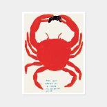 David Shrigley OBE (b 1968) ‘You Got Beaten By A Crab’ Lithograph, Edition, 2021