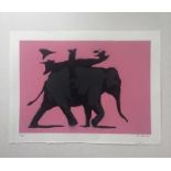 Banksy Not Banksy, 'Heavy Weaponry' Screenprint, Signed, Editioned, COA 2017
