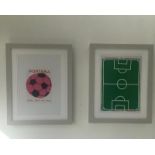 David Shrigley OBE (b 1968) ‘Football’& 'Football Is wonderful', Anecdotes, Lithograph, Editioned...