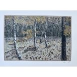Billy Childish Hand Signed Limited Edition Free Post UK Silver Trees