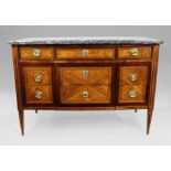 Title: French Louis XVI Parquetry Commode with Marble Top c.1780Description: French Louis XVI