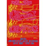 Bundle of Three (3) Montreux Jazz Festival Posters Andy Warhol and Keith Haring Collaboration.