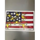 Keith Haring 'American Flag'.