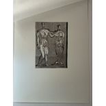 Henry Moore ‘ Two standing figures: man and woman’ 1981 Lithograph