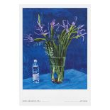 David Hockney "Iris with Evian Bottle' Exhibition poster