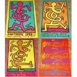 After Keith Haring and Andy Warhol. Four Montreux 19983 and 1997 Jazz Festvlal posters