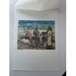 Henry Moore ‘One reclining and four standing figures’ 1982 Lithograph