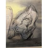 Henry Moore) 1898-1986 Rare Lithograph 1983