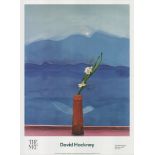 David Hockney 'Mount Fuji and Flowers' 2016. Certificate of Provenace.