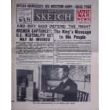 Britain & Allies Declaration of War on Germany WW2 Original 1939 Newspaper-12.