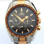 Omega / Speedmaster 1957 - Chronograph - Automatic - Broad Arrow Chocolate Dial - Wristwatch
