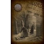 Jack The Ripper Terrorising Victorian London 1888 Original Penny Metal Art Display