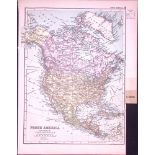North America 120-Year-Old Antique Map by G.W. Bacon-8