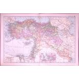 Turkey in Asia 120-Year-Old Large Antique Map by G.W. Bacon-30