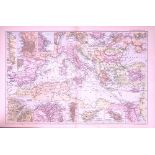 The Mediterranean 120-Year-Old Large Antique Map by G.W. Bacon-29