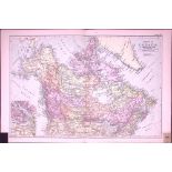 Canada & Newfoundland 120-Year-Old Large Coloured Antique Map by G.W. Bacon-12